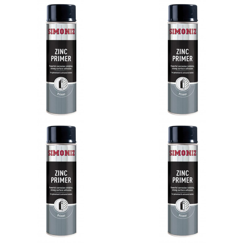 Simoniz Zinc Metal Primer Spray Paint 500ml Aerosol SIMP10D
