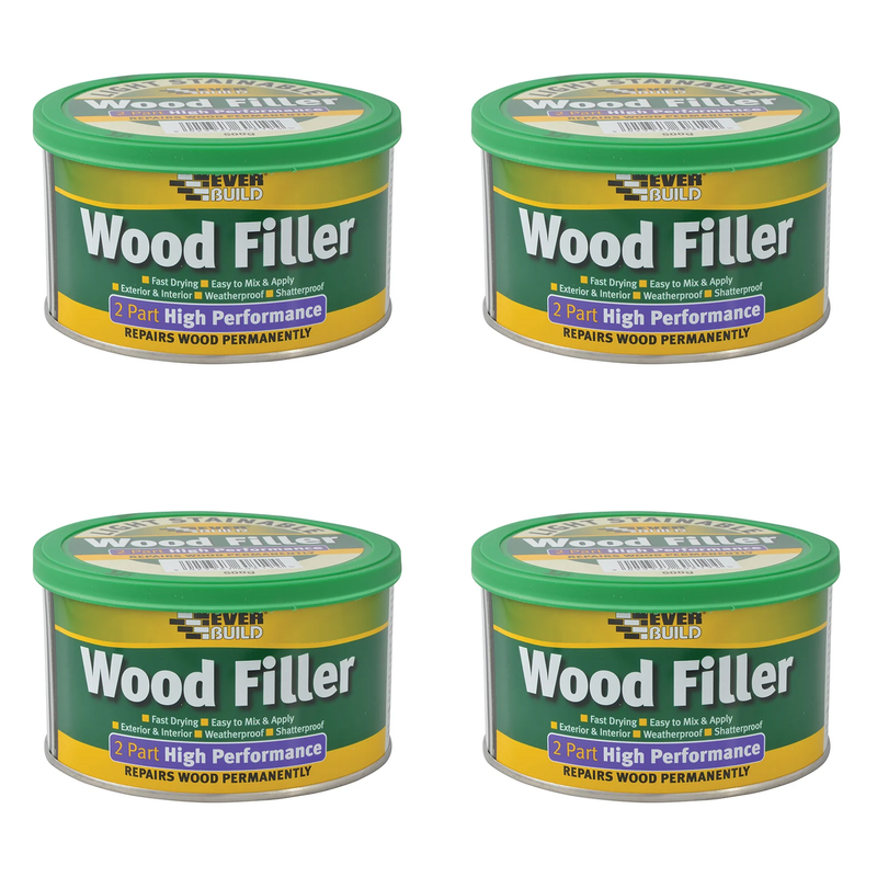 Everbuild Sika High Performance 2 Part Wood Filler Light 500g - 481022