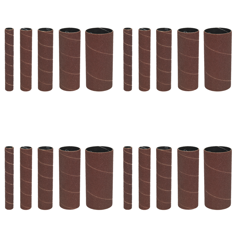 Sealey Assorted Sanding Sleeves 80 Grit - Pack of 5 - SS5ASS Trade Quality