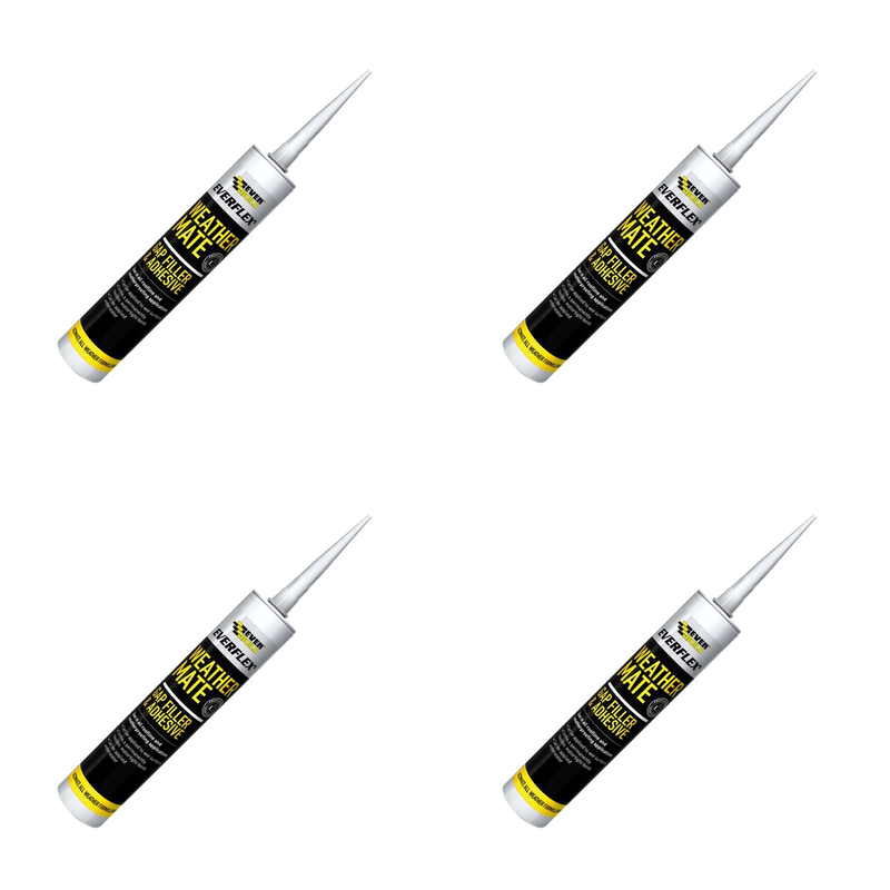 Everbuild Sika Weathermate Gap Filler & Adhesive 295ml White - 489692