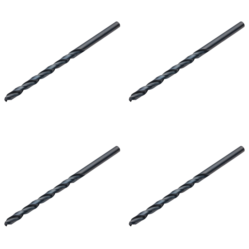 Draper Long Drill Bit 8 x 165mm - HSS Black
