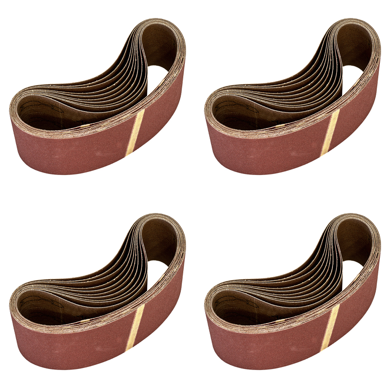 Sealey 75 x 533mm Sanding Belt 80Grit - Pack of 10 - WSB5380 Trade Quality