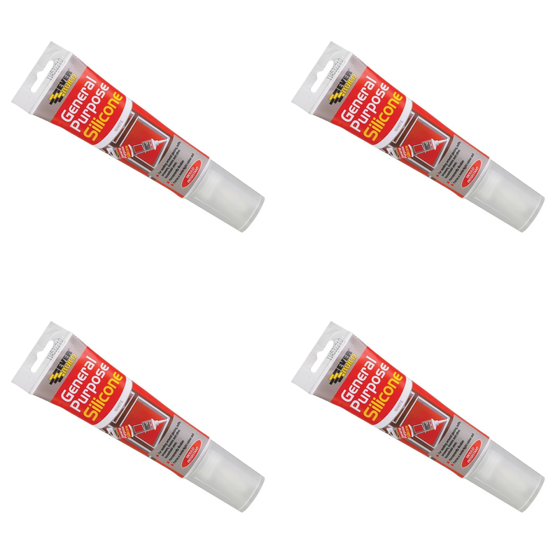 Everbuild Sika Easi-squeeze General Purpose Silicone Clear 80ml - 483130