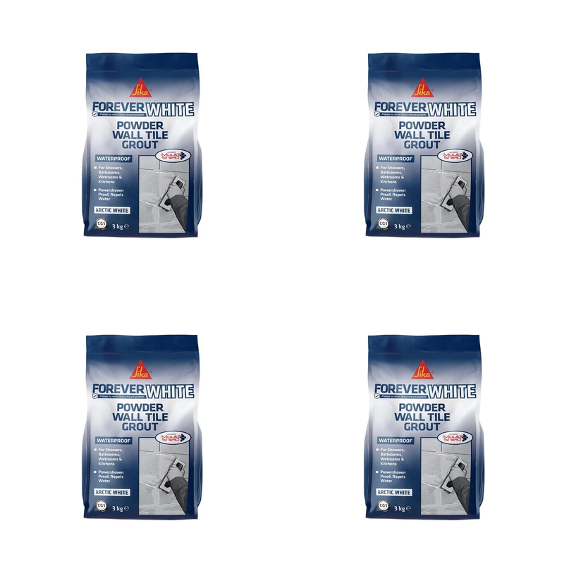 Everbuild Sika Sika® Forever White Powder Wall Tile Grout 3kg - 852167