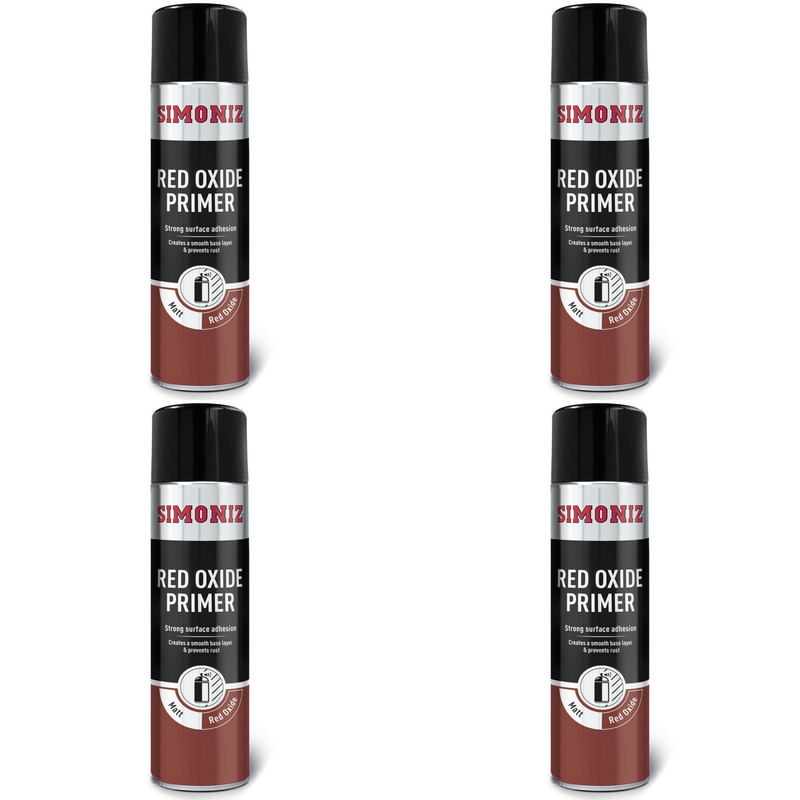 Simoniz Red Oxide Primer Spray Paint 500ml SIMP13D