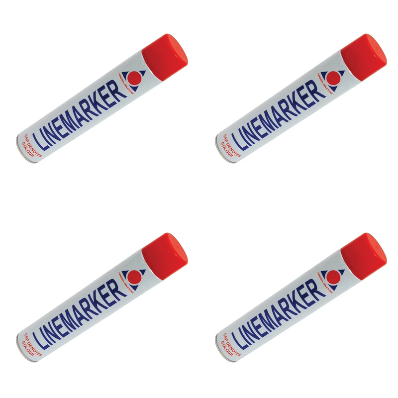 Aerosol 0902 Line Marking Spray Paint Red 750ml - 0902