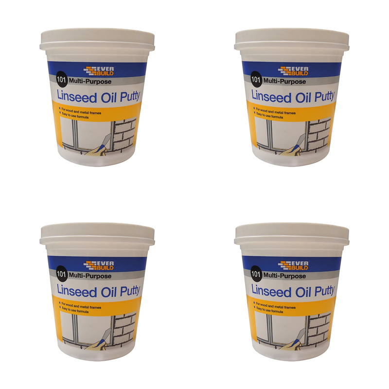 Everbuild Sika 101 Multi-Purpose Linseed Oil Putty Natural 2kg - 480211