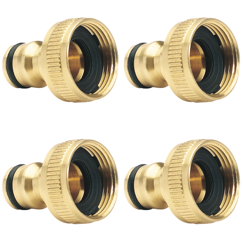 Draper Brass Garden Hose Tap Connector - Multi-Length Variations