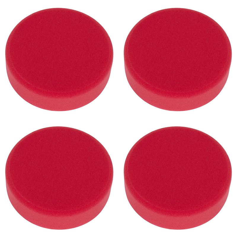 Sealey Hook-and-Loop Buffing & Polishing Foam Head 150 x 50mm - Red/Ultra-Soft