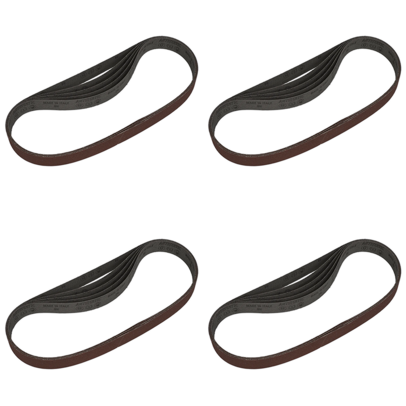 Sealey 25 x 762mm Sanding Belt 80Grit - Pack of 5 - SB0021 Trade Quality