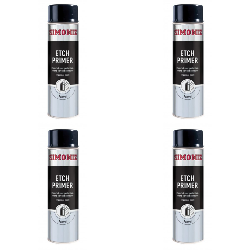 Simoniz Etch Primer Spray 500ml - Rust Protection for Polished Metal