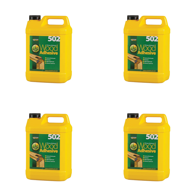 Everbuild Sika 502 All Purpose Weatherproof Wood Adhesive 5 litre - 488859