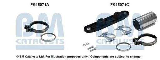 BM Catalysts FK15071C Soot/Particulate Filter Mounting Kit Fits Audi Seat Skoda BM - Town Parts