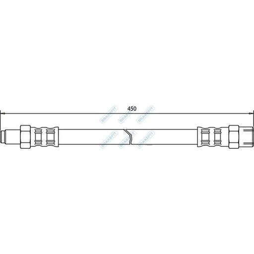 Apec Brake Hydraulic Hose Line Rear BHO4044