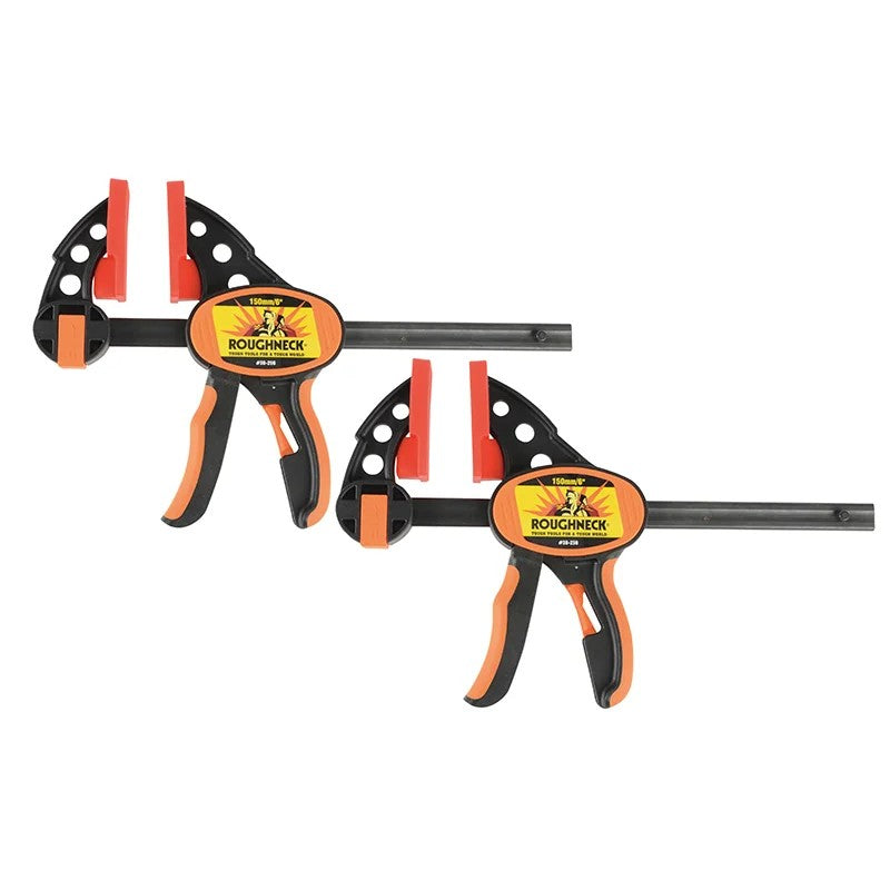 Roughneck One-Handed Bar Clamp & Spreader 152mm (6in) Twin Pack - 38-252