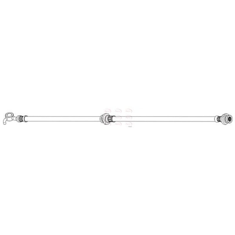 Apec Brake Hydraulic Hose Line Front Left HOS4453