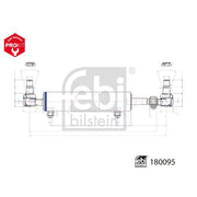 Febi Power Steering Slave Cylinder Rear 180095