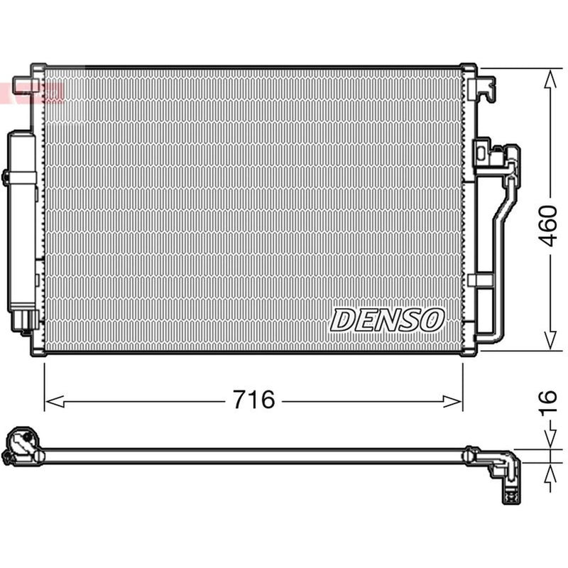 Denso Air Conditioning Condenser DCN17008