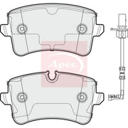 Apec Rear Brake Pad Set PAD1778