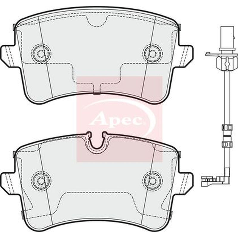 Apec Rear Brake Pad Set PAD1778