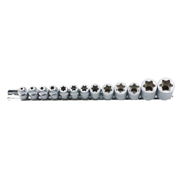 Laser Tools Flat Cut Star Socket Set 13pc - PL