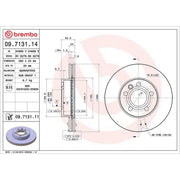 Brembo 2 x Front Brake Discs 09.7131.11