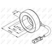 NRF A/C Compressor Clutch Part 38470