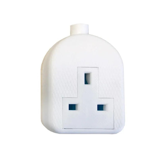 SMJ White Trailing Extension Socket 13A 1-Gang - RTS1GW