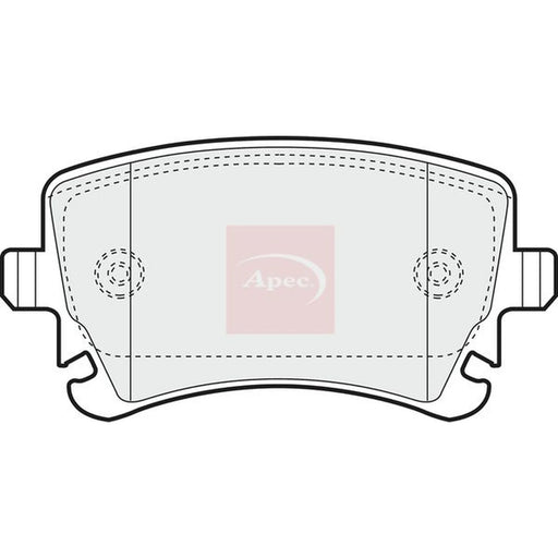 Apec Rear Brake Pad Set PAD1298