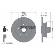 Textar 2 x Solid Front Brake Discs 92053000