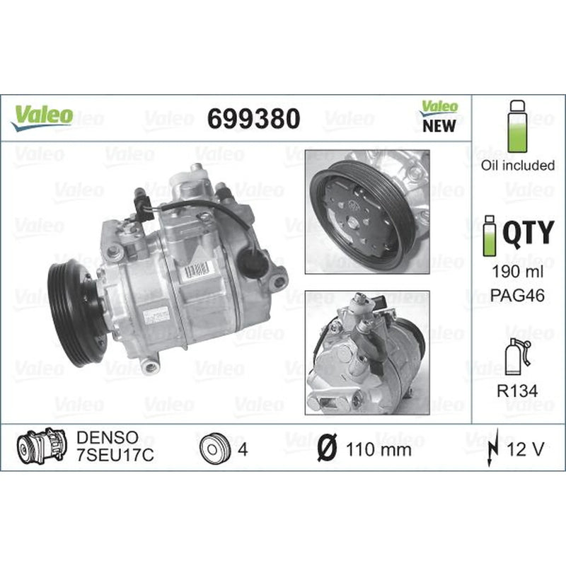 Valeo Air Conditioning Compressor 699380