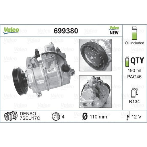 Valeo Air Conditioning Compressor 699380