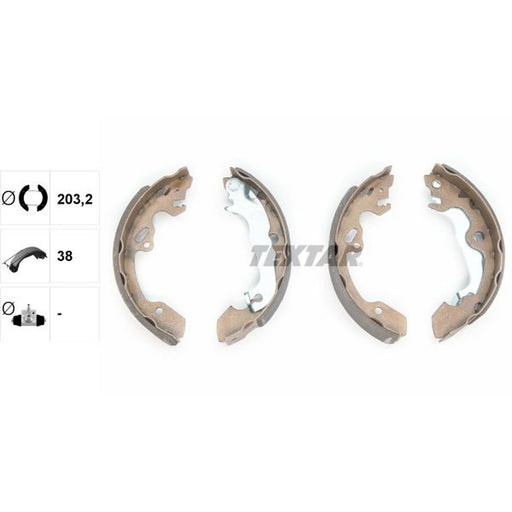 Textar Brake Shoe Set Axle Kit 91052500