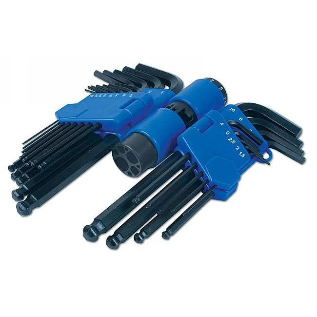 Laser Tools Ball End Metric & Imperial Hex Key Set 22pc - PL