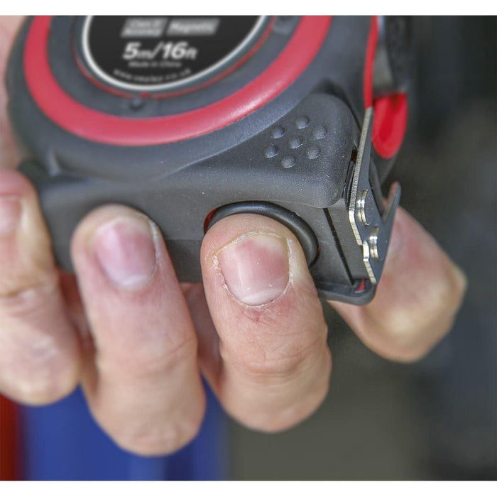 Sealey Heavy-Duty Tape Measure 5m(16ft) SMT5H Sealey  - Town Parts