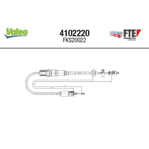 Valeo Clutch Control Cable Pull 4102220