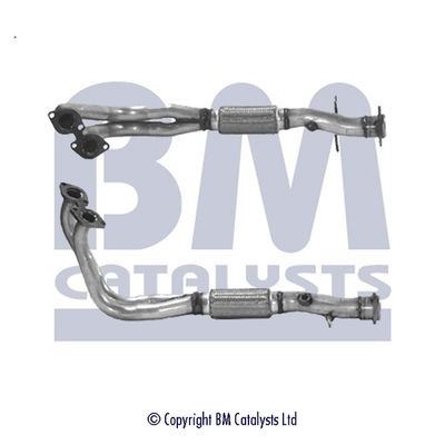 BM Catalysts BM70127 Exhaust Pipe Connecting Front Stainless Steel For Saab 9000 BM - Town Parts