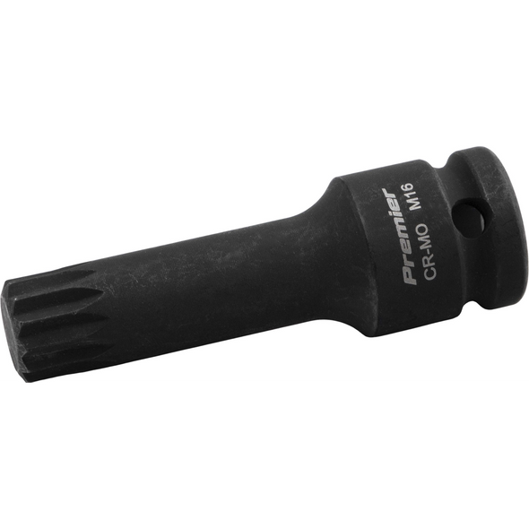 Sealey 1/2"Dr Impact Spline Socket Bit M16
