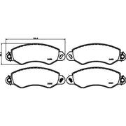 DON Front Brake Pad Set PCP2184