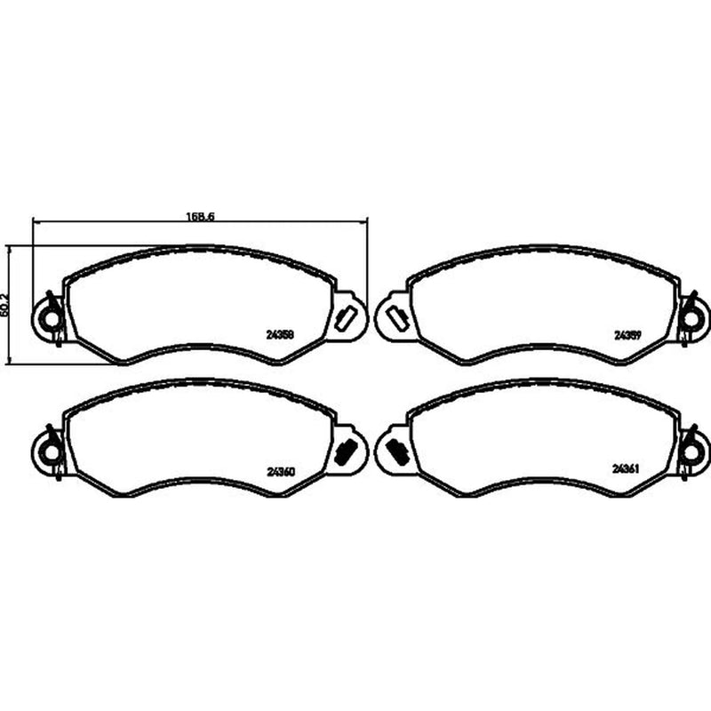 Mintex Front Brake Pad Set MDB2817