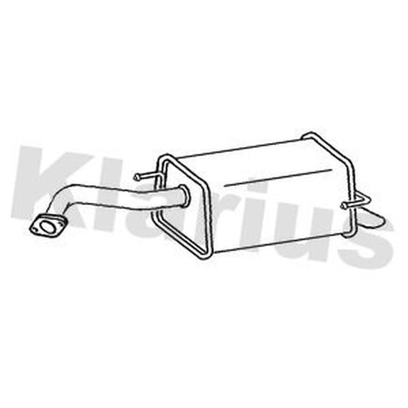 Klarius Box With Tail Pipe Rear DN704X