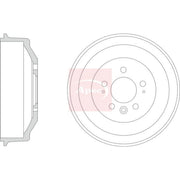 Apec Brake Drum Assembly Rear DRM9226
