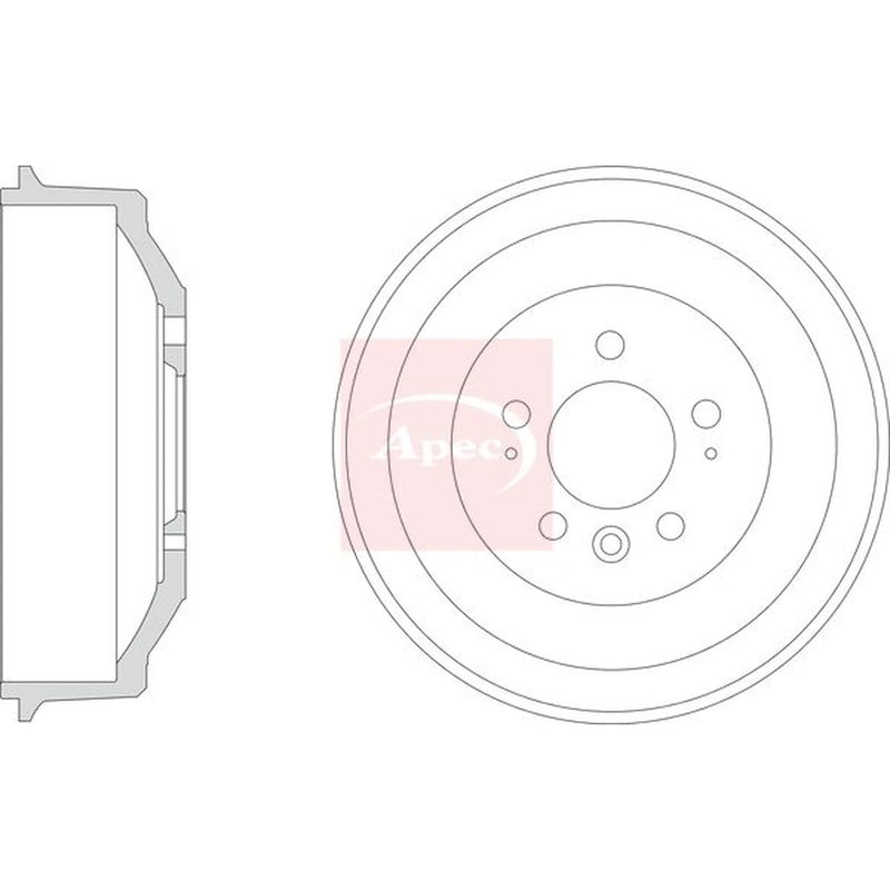 Apec Brake Drum Assembly Rear DRM9226
