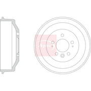 Apec Brake Drum Assembly Rear DRM9226