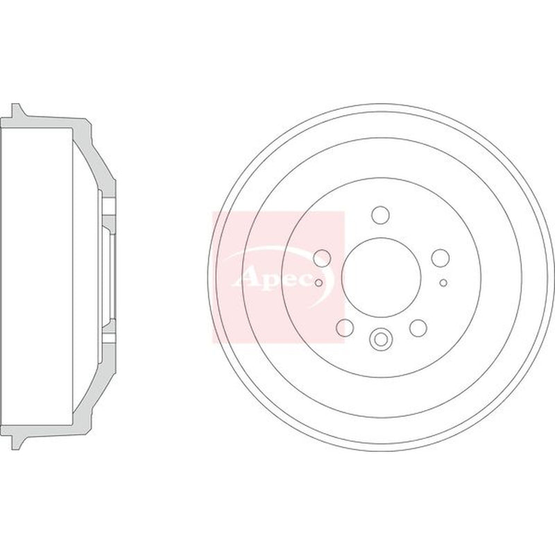 Apec Brake Drum Assembly Rear DRM9226