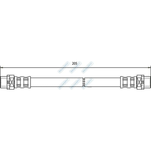 Apec Brake Hydraulic Hose Line Rear BHO4163