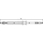 Apec Brake Hydraulic Hose Line Front HOS3493