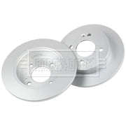 Borg & Beck 2 x Solid Rear Brake Discs BBD5443