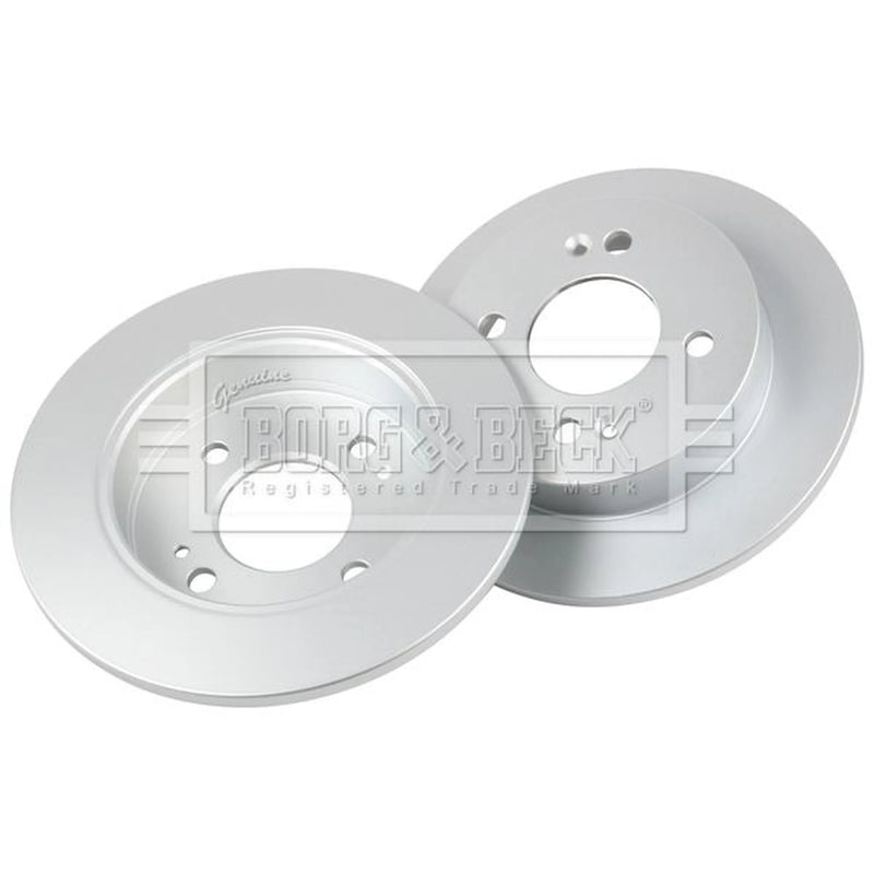 Borg & Beck 2 x Solid Rear Brake Discs BBD5443