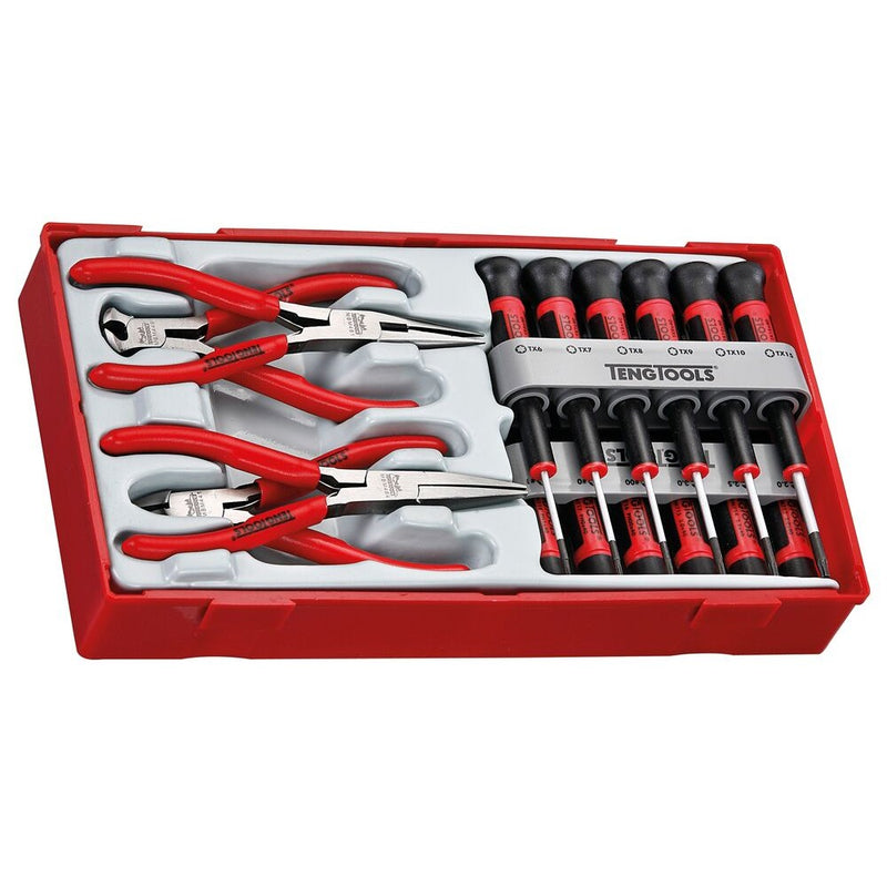 Teng Tools Mini Pliers & Screwdriver Set TT1 16 Pieces